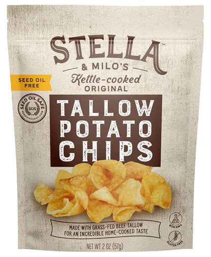 Kettle-Cooked Original Tallow Potato Chips 2 oz.