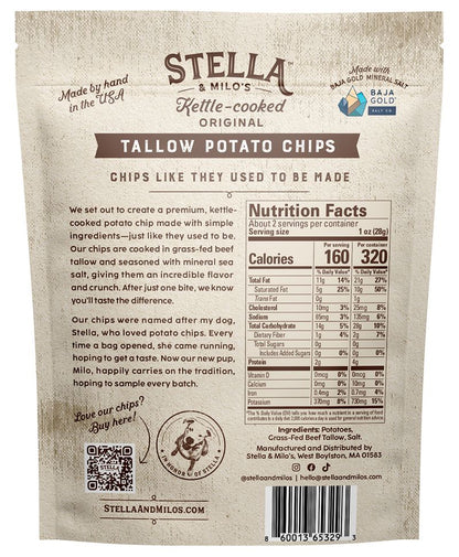 Kettle-Cooked Original Tallow Potato Chips 2 oz.