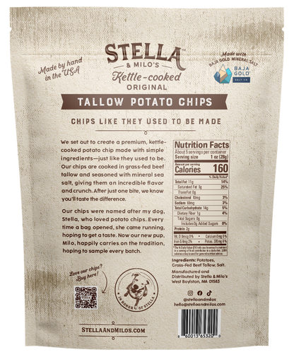 Kettle-Cooked Original Tallow Potato Chips 5 oz.