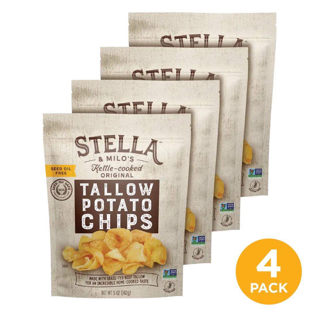 Kettle-Cooked Original Tallow Potato Chips 5 oz.