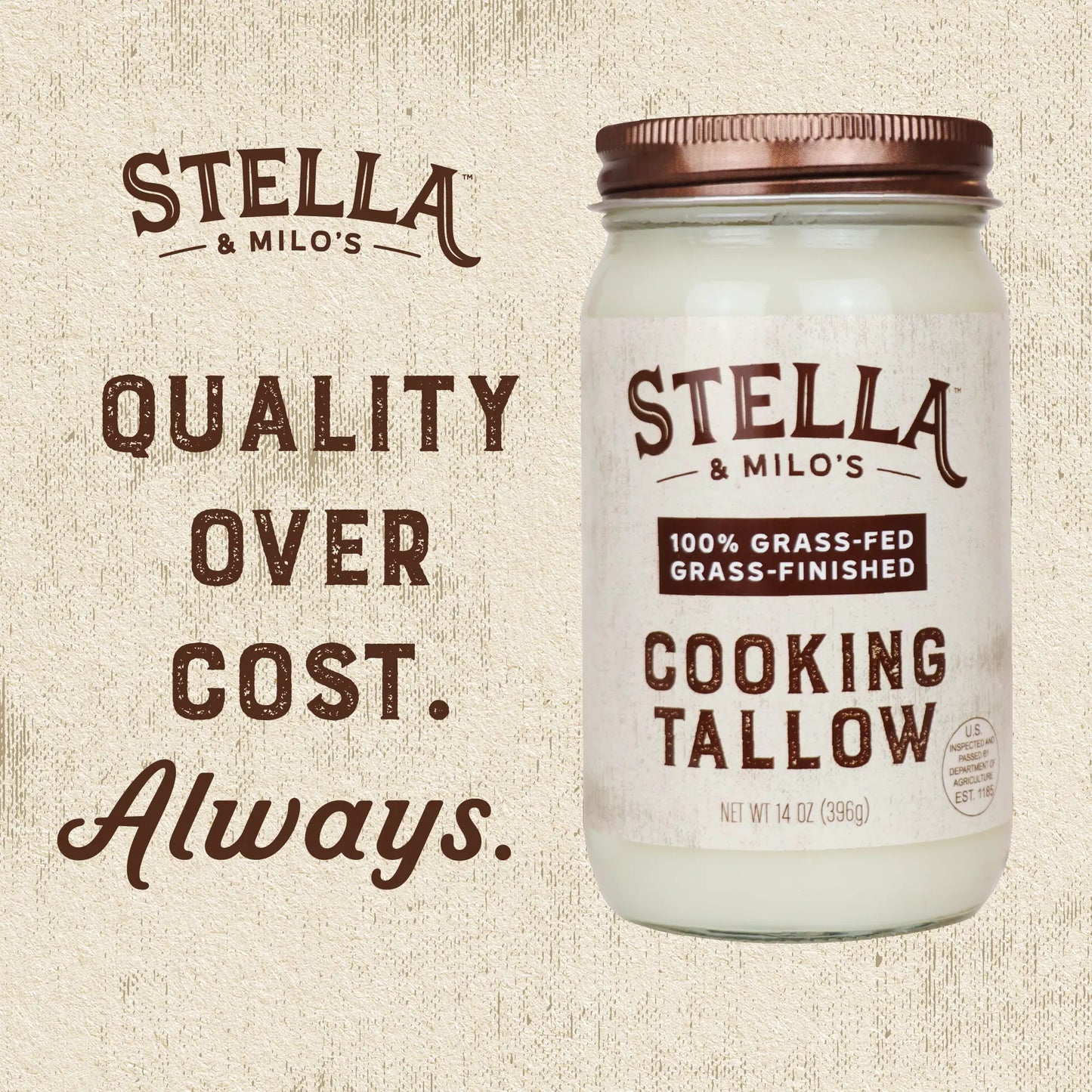 Grass Fed Beef Tallow for Cooking and Frying