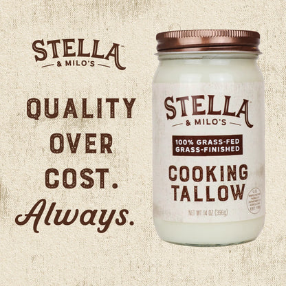 Grass Fed Beef Tallow for Cooking and Frying