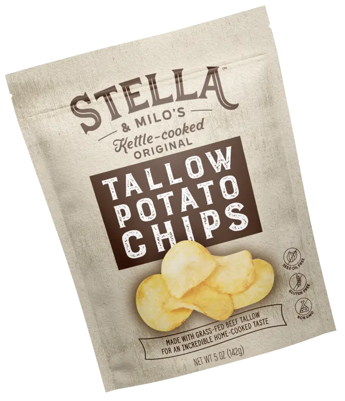 Stella & Milo's Kettle-cooked Tallow Potato Chips 